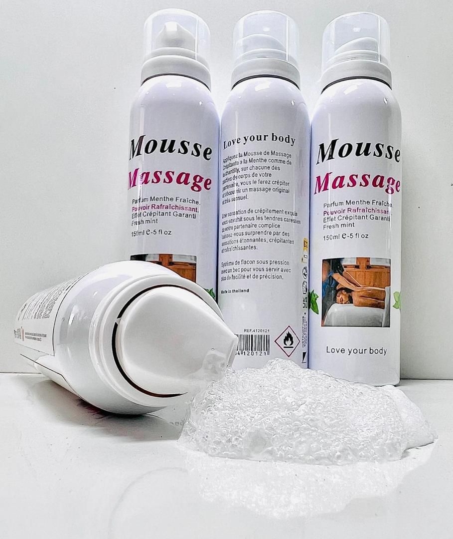 Pompe mousse de massage crepitante