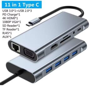 ADAPTATEUR TYPE-C to HDTV 11 in 1