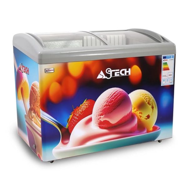 Astech Congélateur horizontal vitrine – FH500V – 500L – Neuf