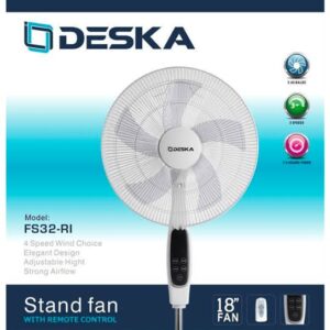 Deska Ventilo Sur Pied – Fs32-Ri – Fan 18 Pouce – Télécommande