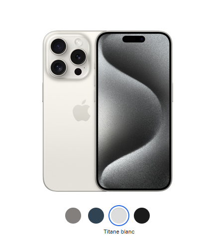 iPhone 15 Pro Esim Venant - 256Go