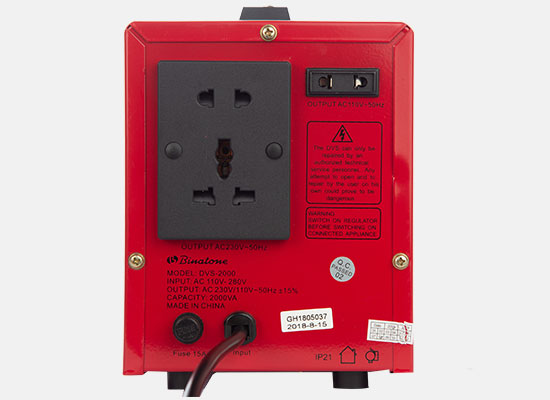 Régulateur Binatone 5000VA – Stabilisateur de tension automatique avec protection contre les courts-circuits