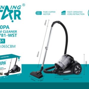 Aspirateur WINNING STAR ST5051 2000W avec Bac à Poussière 4L – Aspirateur Sans Sac Haute Performance